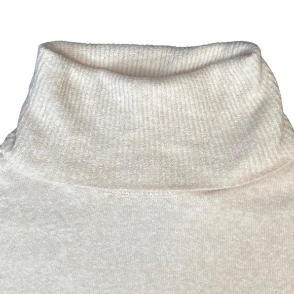 Cowl Neck Sweater, Soft Cotton Wool Blend, Ribbed Cuffs, Natural Color Chelsea28 - Picture 6 of 14